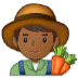 👨🏾‍🌾 man farmer: medium-dark skin tone display on Samsung